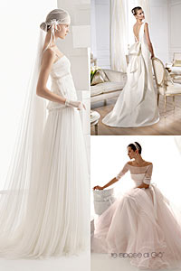 Trautenwolfstr. 05 Exklusive Brautkleider von Pronovias, Le Spose di Gio bei Flamenco Brautmoden Fotos: Pronovias, Outumuro Estudio by Le spose di Gio Fotocollage: Marikka-Laila Maisel