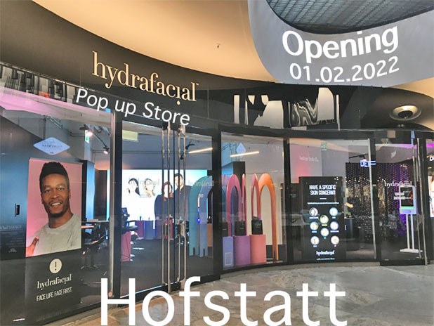 Ein Hydrafacial Pop up store eröffnet in München - Hofstatt am 01.02.2022 Foto: Marikka-Laila Maisel