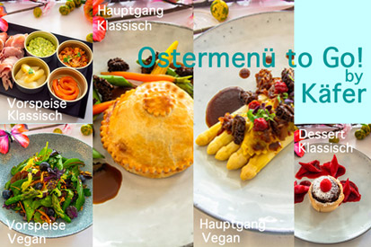 Ostermenü to go by Feinkost Käfer Fotos: Feinkost Käfer, Design: Marikka-Laila Maisel