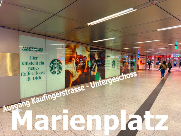 Der amerikanische Coffee-Anbieter Starbucks eröffnet am Marienplatz, demnächst Foto: Martin Schmitz